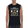 thumbnail image 1 of MmF - Men's Graphic T-Shirt Sleeveless - MERRY XMAS FROM JESUS, 1 of 5