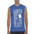 thumbnail image 1 of Artix - Men's Graphic T-Shirt Sleeveless - Christmas Hoodie Santa Did You Get My Text?, 1 of 5