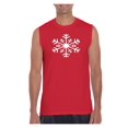 thumbnail image 1 of MmF - Men's Graphic T-Shirt Sleeveless - Snowflake Christmas New Year, 1 of 5