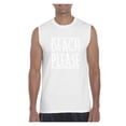 thumbnail image 1 of MmF - Men's Graphic T-Shirt Sleeveless, up to Men Size 3XL - Beach Please, 1 of 5