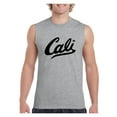 thumbnail image 1 of MmF - Men's Graphic T-Shirt Sleeveless, up to Men Size 3XL - California Cali, 1 of 2