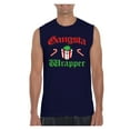 thumbnail image 1 of MmF - Men's Graphic T-Shirt Sleeveless, up to Men Size 3XL - Christmas Wrapper, 1 of 5