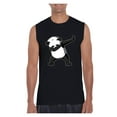 thumbnail image 1 of MmF - Men's Graphic T-Shirt Sleeveless, up to Men Size 3XL - Dancing Panda, 1 of 5