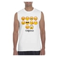 thumbnail image 1 of MmF - Men's Graphic T-Shirt Sleeveless, up to Men Size 3XL - Emoji Entourage, 1 of 5