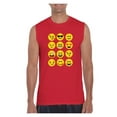 thumbnail image 1 of MmF - Men's Graphic T-Shirt Sleeveless, up to Men Size 3XL - Emoji Group, 1 of 5