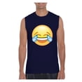 thumbnail image 1 of Men's Graphic T-Shirt Sleeveless - Emoji Laughing Tears, 1 of 5