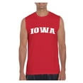 thumbnail image 1 of MmF - Men's Graphic T-Shirt Sleeveless, up to Men Size 3XL - Iowa, 1 of 5