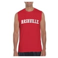 thumbnail image 1 of MmF - Men's Graphic T-Shirt Sleeveless, up to Men Size 3XL - Nashville Tennessee Flag, 1 of 5