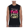 thumbnail image 1 of Men's Graphic T-Shirt Sleeveless - Pretty in Pink Dangerous in Camo, 1 of 5