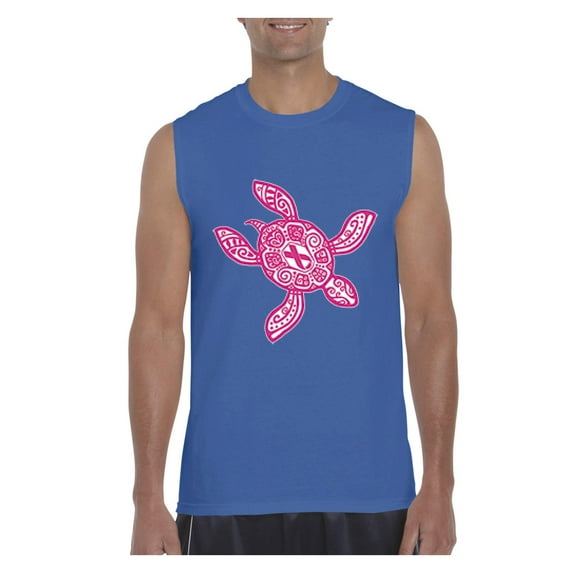 MmF - Men's Graphic T-Shirt Sleeveless, up to Men Size 3XL - Sea Turtle Hawaii