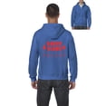thumbnail image 1 of MmF - Men's Sweatshirt Full-Zip Pullover - Christmas Daddy Claus in Red, 1 of 5