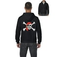 thumbnail image 1 of MmF - Men's Sweatshirt Full-Zip Pullover - Halloween Jolly Roger Skull Crossbones, 1 of 5