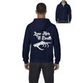 thumbnail image 1 of MmF - Men's Sweatshirt Full-Zip Pullover - Halloween Love Her to Death Matching Halloween Couple, 1 of 5