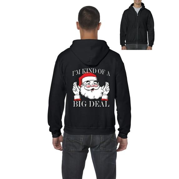 MmF - Men's Sweatshirt Full-Zip Pullover - I'M KIND OF A BIG DEAL SANTA GIFT