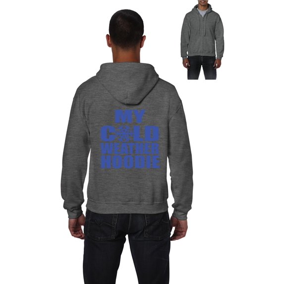 MmF - Men's Sweatshirt Full-Zip Pullover - MY COLD WEATHER XMAS HOODIE