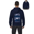 thumbnail image 1 of MmF - Men's Sweatshirt Full-Zip Pullover - PEACE HOPE LOVE JOY, 1 of 5