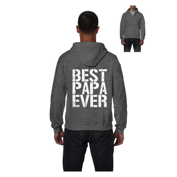 MmF - Men's Sweatshirt Full-Zip Pullover, up to Men Size 5XL - Best Papa