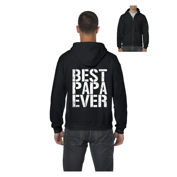 MmF - Men's Sweatshirt Full-Zip Pullover, up to Men Size 5XL - Best Papa