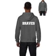 thumbnail image 1 of MmF - Men's Sweatshirt Full-Zip Pullover, up to Men Size 5XL - Braves, 1 of 5