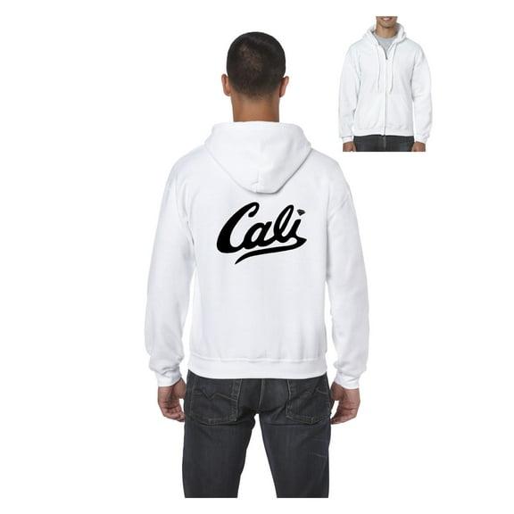 MmF - Men's Sweatshirt Full-Zip Pullover, up to Men Size 5XL - California Cali
