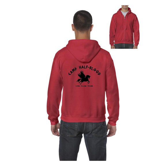 MmF - Men's Sweatshirt Full-Zip Pullover, up to Men Size 5XL - Camp Half Blood Demigods