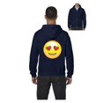 thumbnail image 1 of MmF - Men's Sweatshirt Full-Zip Pullover, up to Men Size 5XL - Emoji Heart-Shaped Eyes, 1 of 5