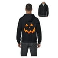 thumbnail image 1 of MmF - Men's Sweatshirt Full-Zip Pullover, up to Men Size 5XL - Halloween Costume Pumpkin Face, 1 of 5