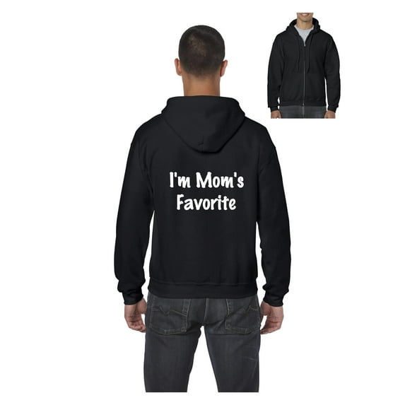 MmF - Men's Sweatshirt Full-Zip Pullover, up to Men Size 5XL - I'm Mom's Favorite