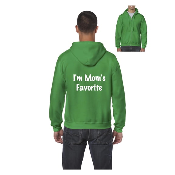 MmF - Men's Sweatshirt Full-Zip Pullover, up to Men Size 5XL - I'm Mom's Favorite