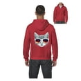 thumbnail image 1 of MmF - Men's Sweatshirt Full-Zip Pullover, up to Men Size 5XL - Kitty, 1 of 5