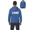 thumbnail image 1 of MmF - Men's Sweatshirt Full-Zip Pullover, up to Men Size 5XL - Lions, 1 of 5