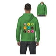 thumbnail image 1 of MmF - Men's Sweatshirt Full-Zip Pullover, up to Men Size 5XL - Love Food Donuts Doughnuts, 1 of 5