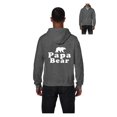 thumbnail image 1 of MmF - Men's Sweatshirt Full-Zip Pullover, up to Men Size 5XL - Papa Bear, 1 of 5