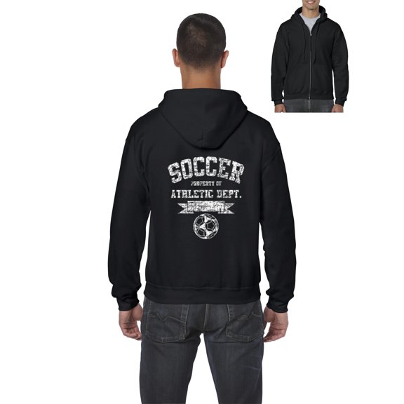 MmF - Men's Sweatshirt Full-Zip Pullover, up to Men Size 5XL - Soccer Athletic Dept.