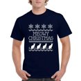 thumbnail image 1 of MmF - Men's T-Shirt Short Sleeve - Christmas Kitten Meowy, 1 of 3