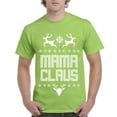 thumbnail image 1 of MmF - Men's T-Shirt Short Sleeve - Christmas Mama Claus Deers, 1 of 3