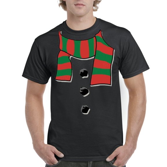Artix - Men's T-Shirt Short Sleeve - Christmas Snowman Scarf