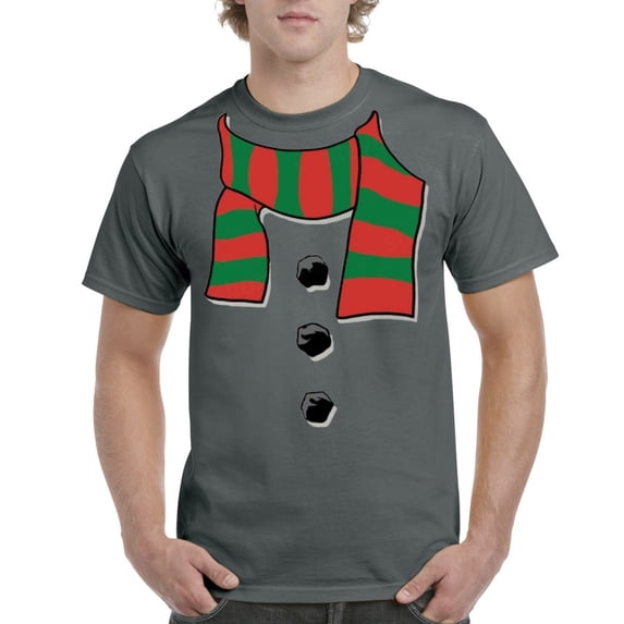 Artix - Men's T-Shirt Short Sleeve - Christmas Snowman Scarf