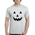 thumbnail image 1 of MmF - Men's T-Shirt Short Sleeve - Halloween Halloween Pumpkin Face in Black, 1 of 3