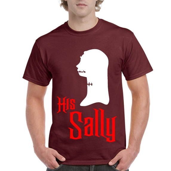 MmF - Men's T-Shirt Short Sleeve - Halloween Her Jack Matching Halloween Couple