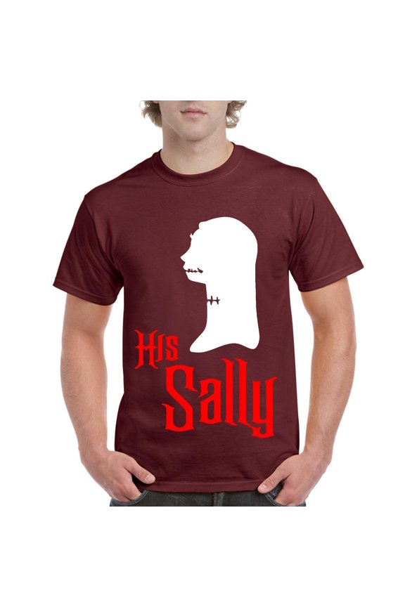 MmF - Men's T-Shirt Short Sleeve - Halloween Her Jack Matching Halloween Couple