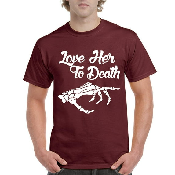 MmF - Men's T-Shirt Short Sleeve - Halloween Love Her to Death Matching Halloween Couple