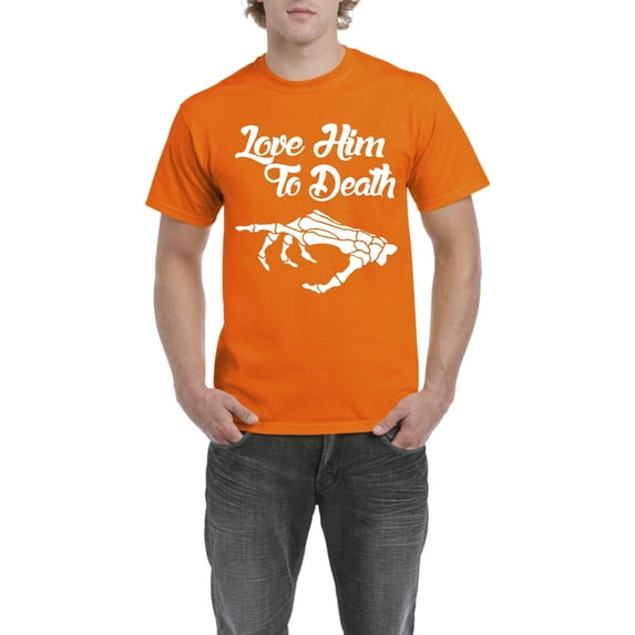 MmF - Men's T-Shirt Short Sleeve - Halloween Love Him To Death Matching Halloween Couple