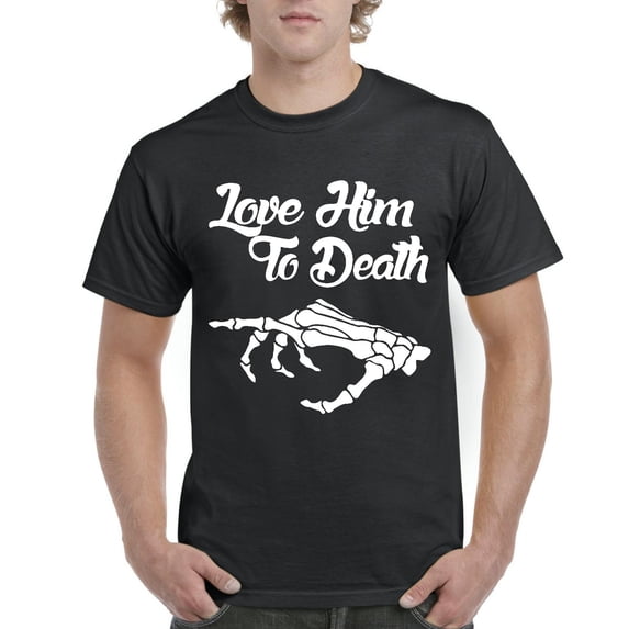 MmF - Men's T-Shirt Short Sleeve - Halloween Love Him To Death Matching Halloween Couple