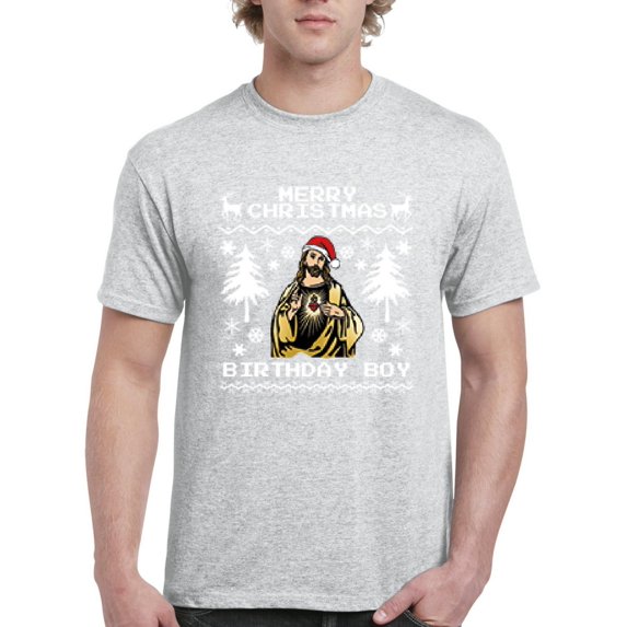 MmF - Men's T-Shirt Short Sleeve - MERRY XMAS FROM JESUS