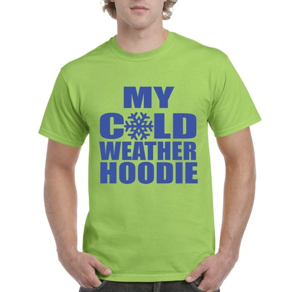 MmF - Men's T-Shirt Short Sleeve - MY COLD WEATHER XMAS HOODIE