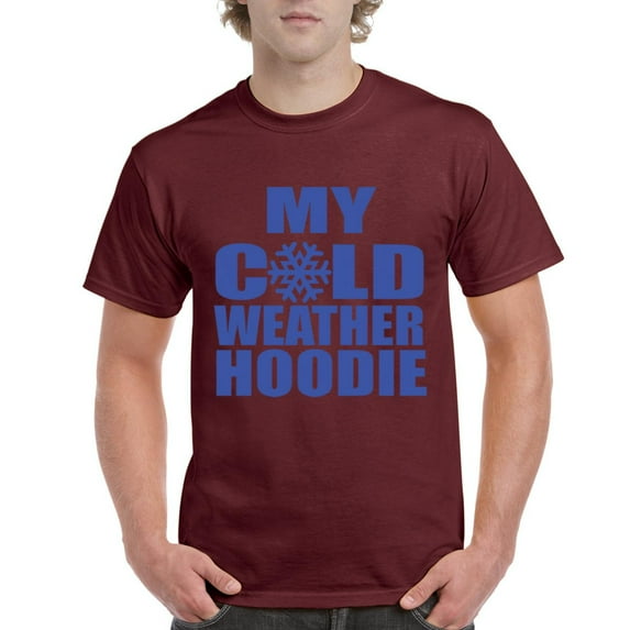 MmF - Men's T-Shirt Short Sleeve - MY COLD WEATHER XMAS HOODIE