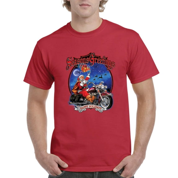 MmF - Men's T-Shirt Short Sleeve - SEASONS GREETINGS HAPPY HOLIDAYS