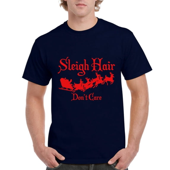 MmF - Men's T-Shirt Short Sleeve - SLEIGH HAIR DON'T CARE