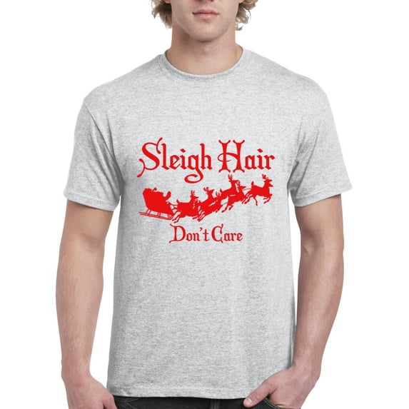MmF - Men's T-Shirt Short Sleeve - SLEIGH HAIR DON'T CARE
